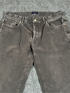 Proper Cloth Pants Mens 34x30 Black Moleskin Stretch Trousers Jeans Progetto